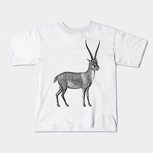 Antelope. Kids T-Shirt by Alekxemko